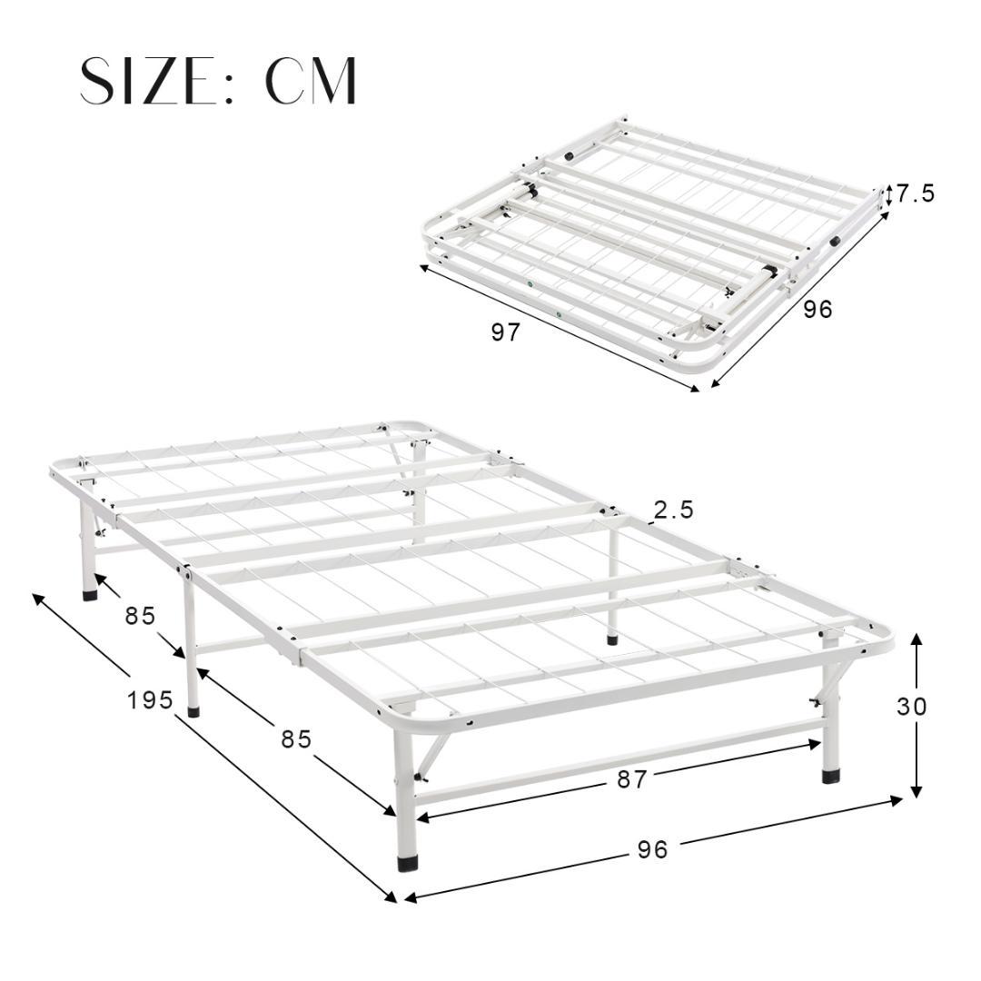 パイプベッド 折りたたみベッド シングル 組立簡単 ベッド 耐荷重200kg
