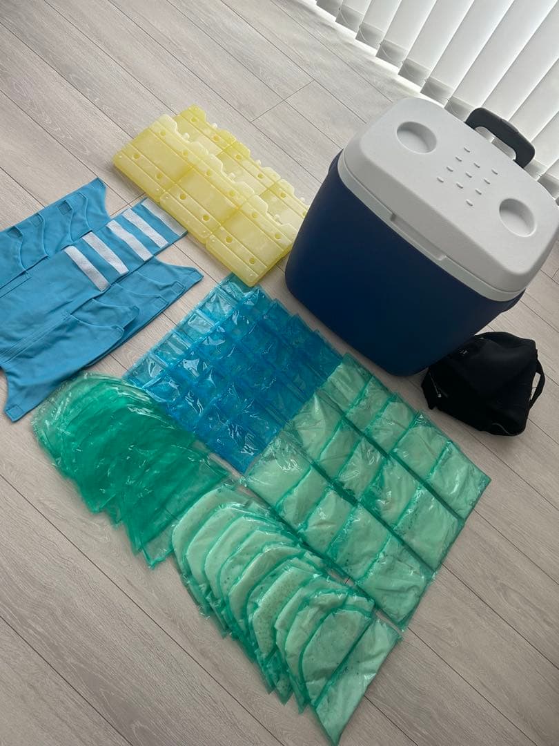 リンゴ⭐︎アイスジャパン　愛帽　頭皮冷却帽子　5時間分