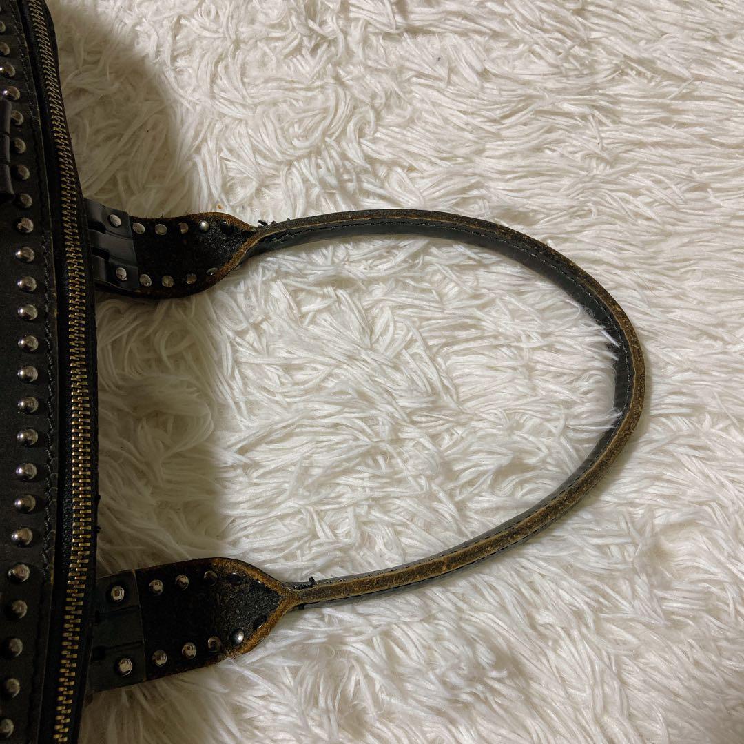 もも ⭐️ディーゼル　トートバッグ　ナイロン　レザー　大容量　A4サイズ