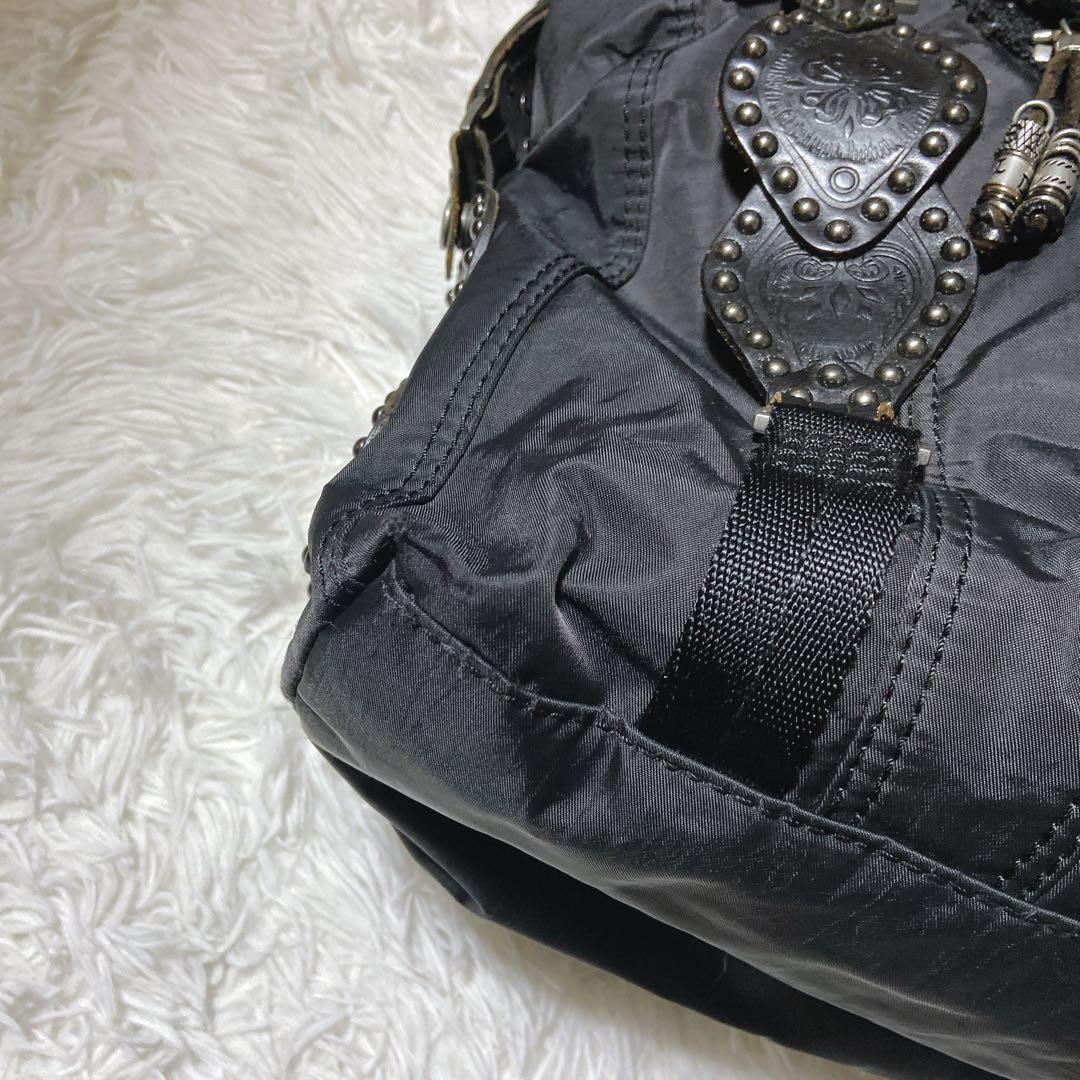 もも ⭐️ディーゼル　トートバッグ　ナイロン　レザー　大容量　A4サイズ