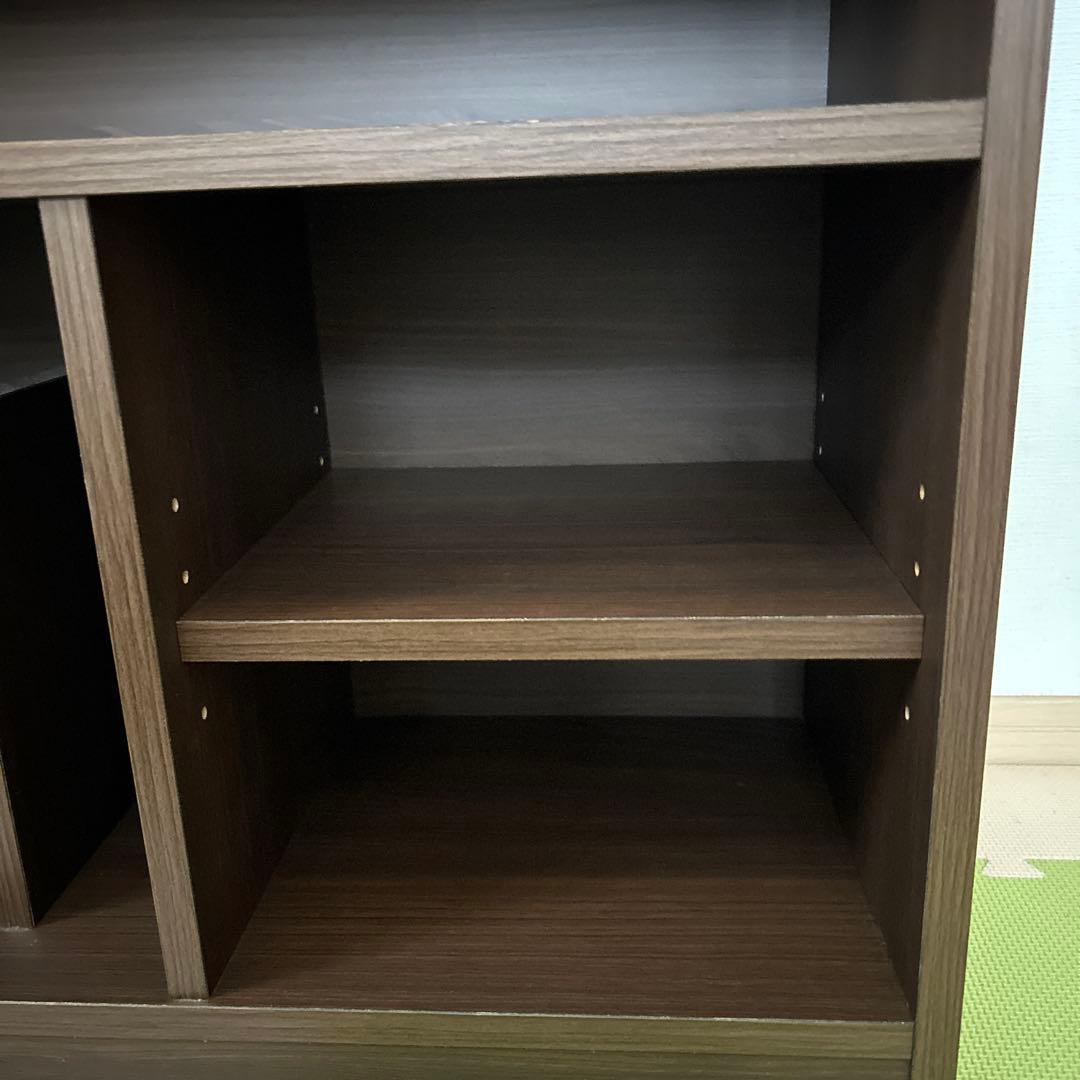 ランドセルラック　日本製　完成品　ウォルナット　本棚　キッズ　収納　充英アート