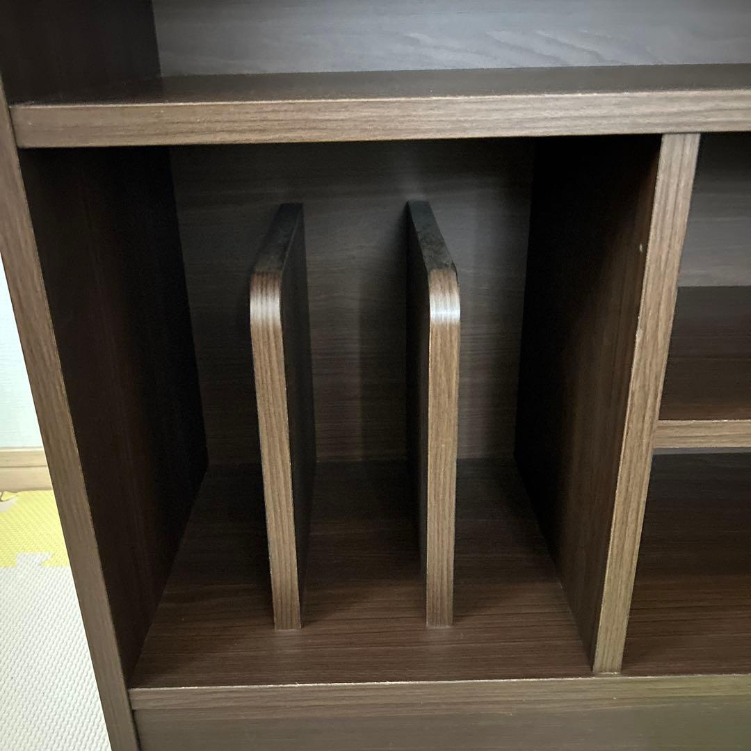 ランドセルラック　日本製　完成品　ウォルナット　本棚　キッズ　収納　充英アート