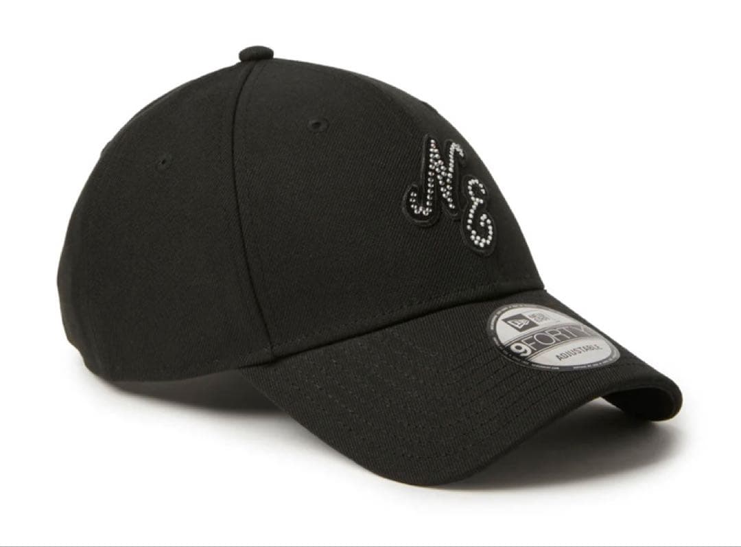 ラスト1 点　9FORTY ラインストーン　クラシックロゴ ブラック