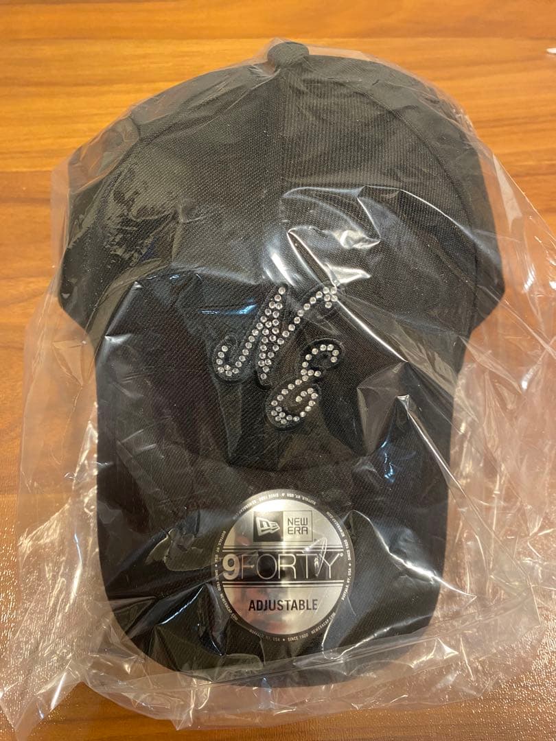 ラスト1 点　9FORTY ラインストーン　クラシックロゴ ブラック
