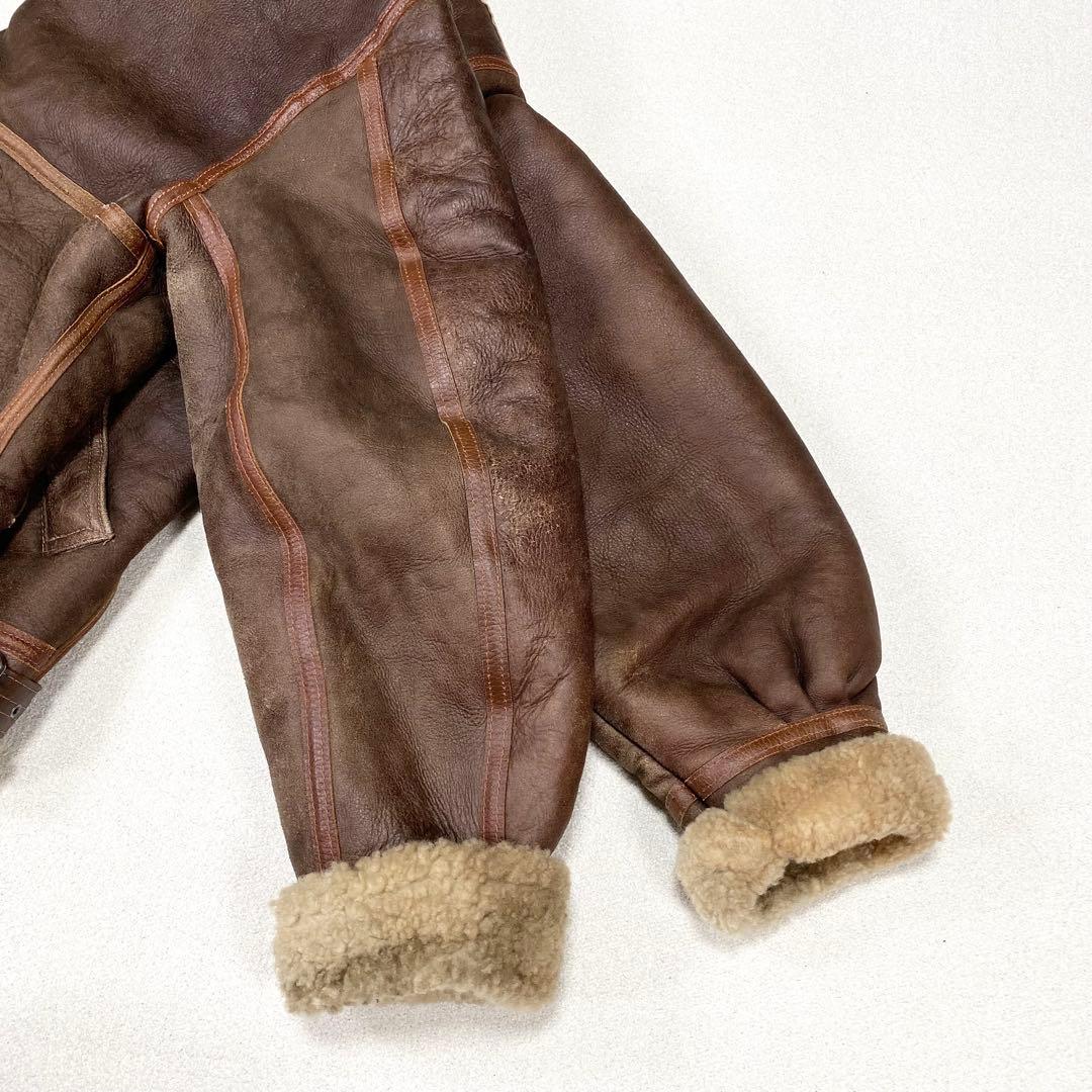 極美品✨希少 AVIREX B-3 フライトジャケット ムートン 42 USA製