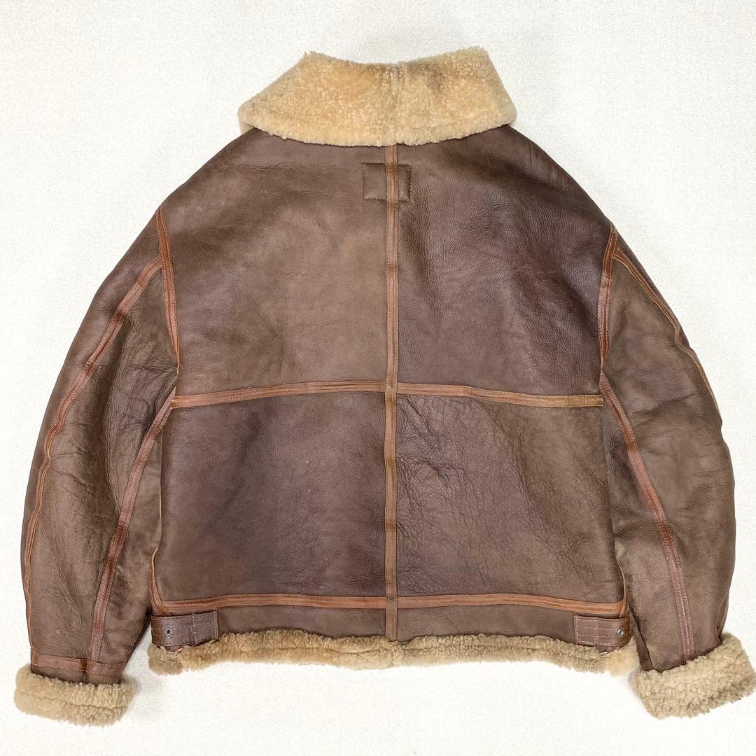 極美品✨希少 AVIREX B-3 フライトジャケット ムートン 42 USA製