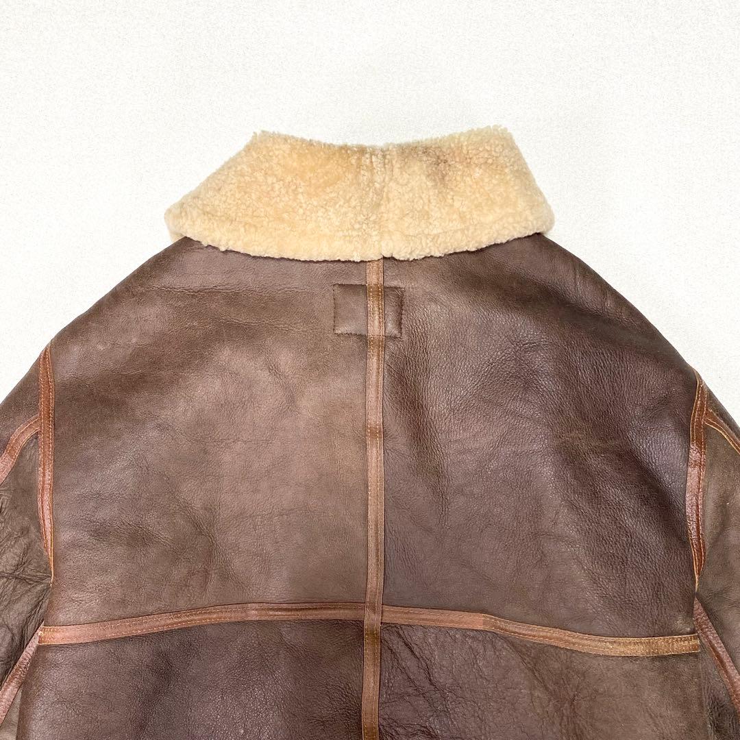 極美品✨希少 AVIREX B-3 フライトジャケット ムートン 42 USA製