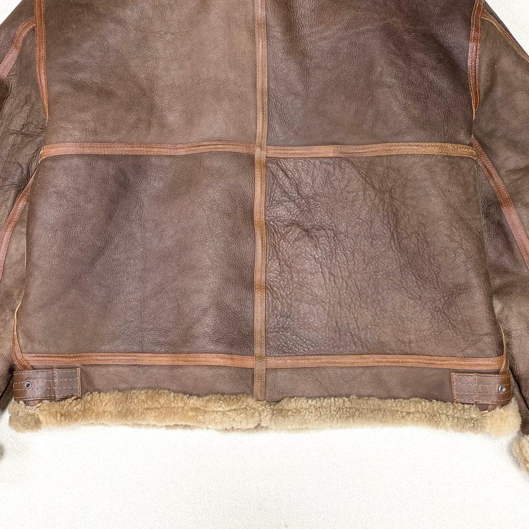 極美品✨希少 AVIREX B-3 フライトジャケット ムートン 42 USA製