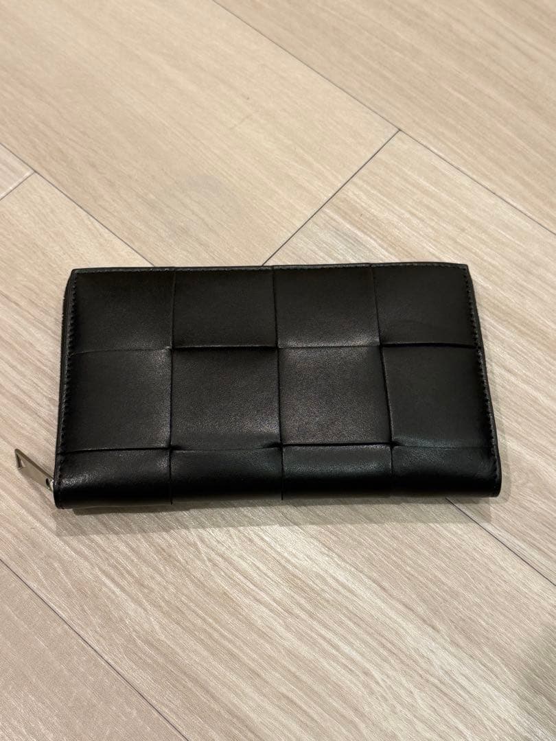 【未使用級】BOTTEGA VENETA カセット 長財布 ラウンドファスナー