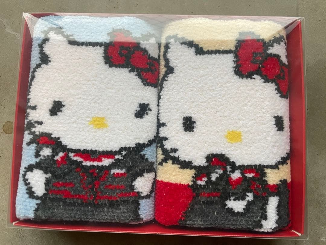 JAL×フェイラー機内販売 ハローキティ タオルハンカチ 2枚セット