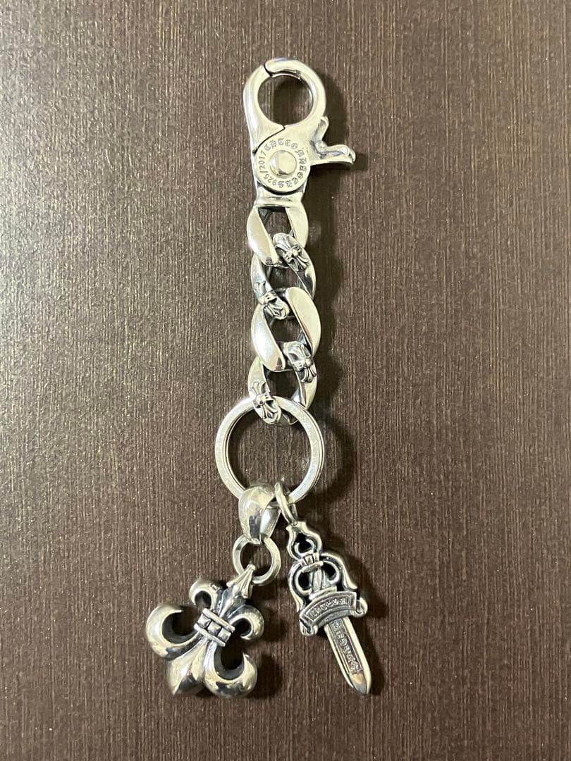シルバー925 キーチェーン　キーリング　ダガー　フレア