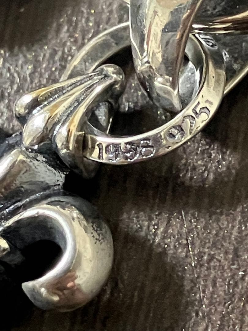 シルバー925 キーチェーン　キーリング　ダガー　フレア