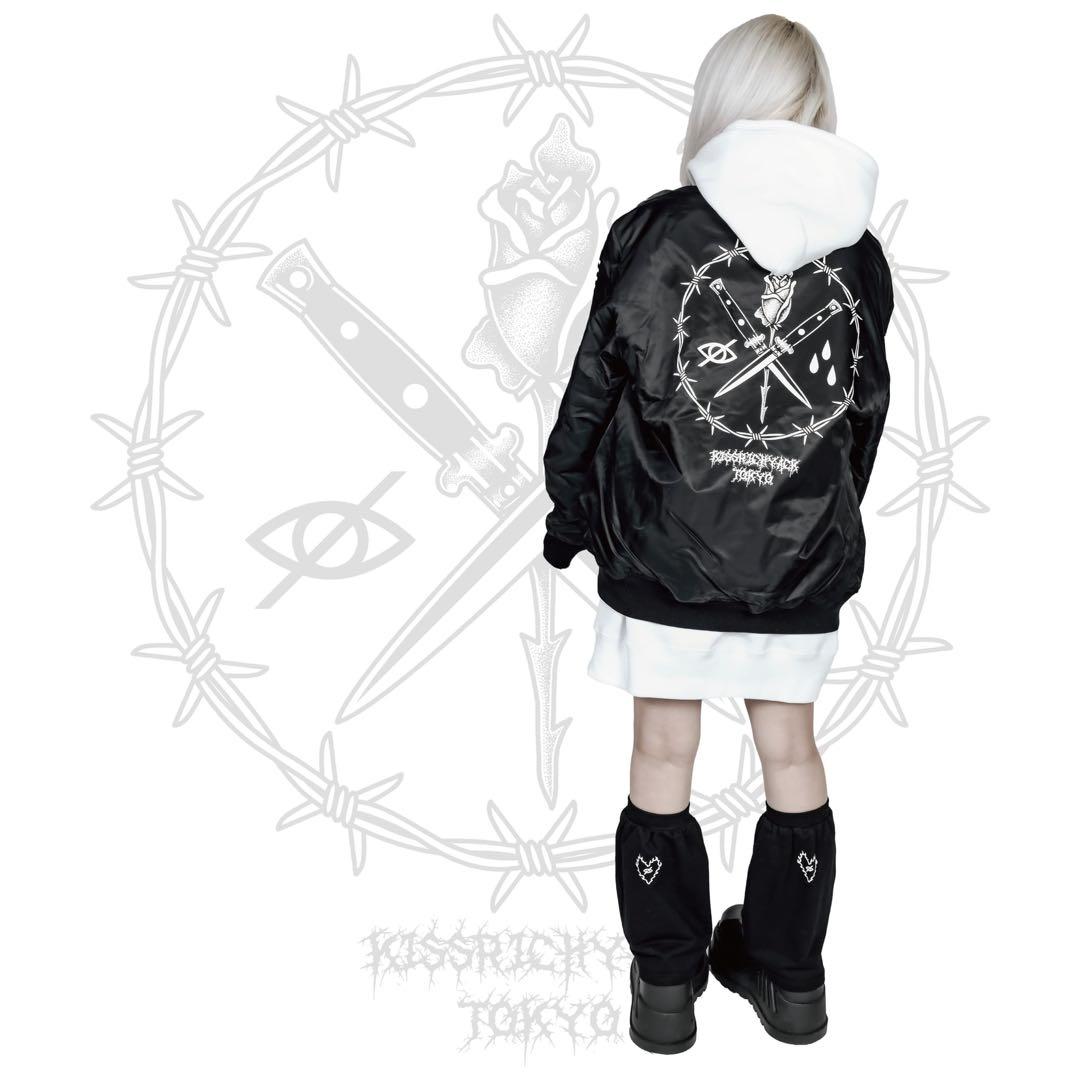 KRY CLOTHING DAEKI BIGサイズ中綿スタジャン ブラック L