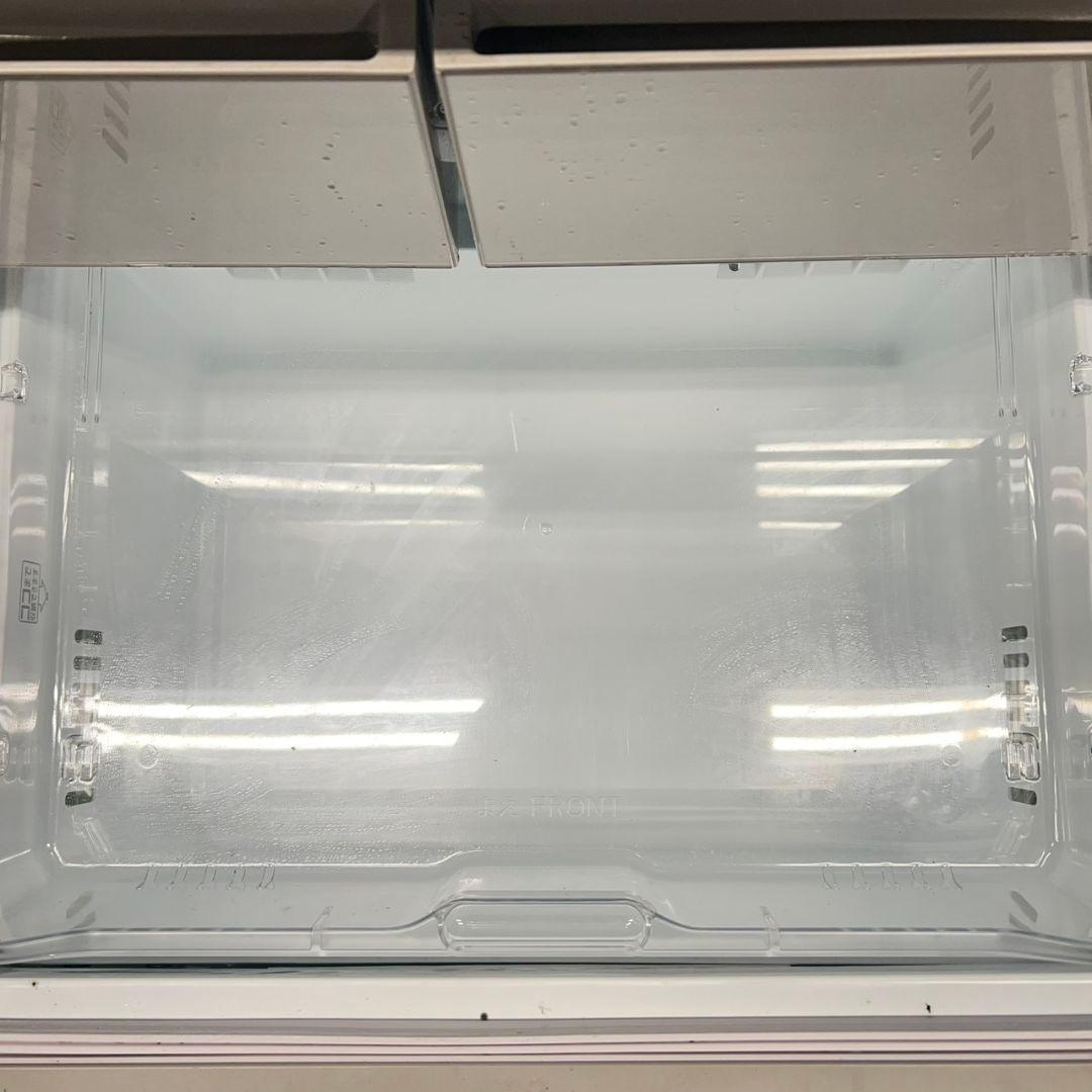 467 冷蔵庫　大型　500L強　観音開き　6ドア　ガラストップ　自動製氷機付