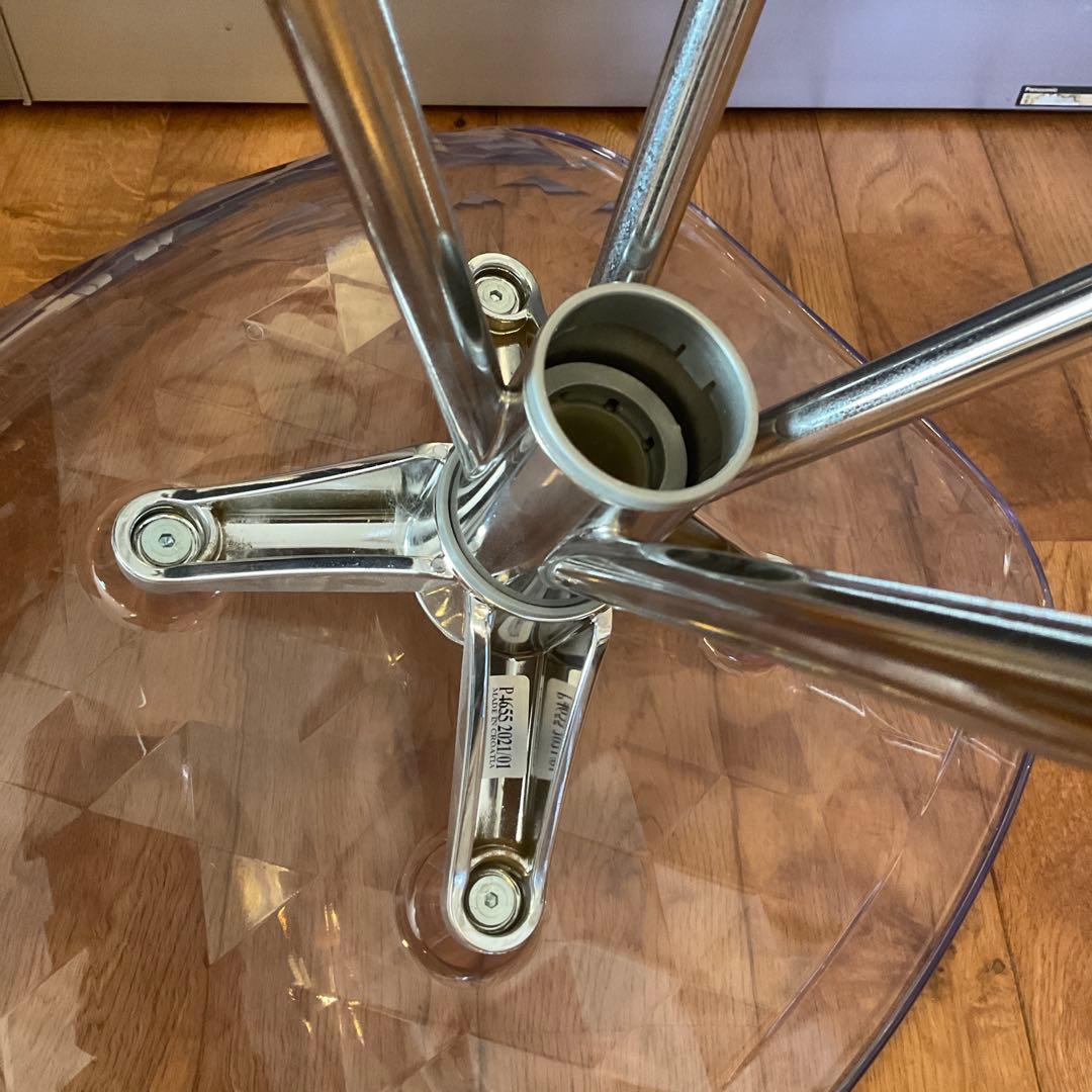 ゆ*す様 イタリア製 カルガリス ダイヤモンド パターン クリア スツール 2脚