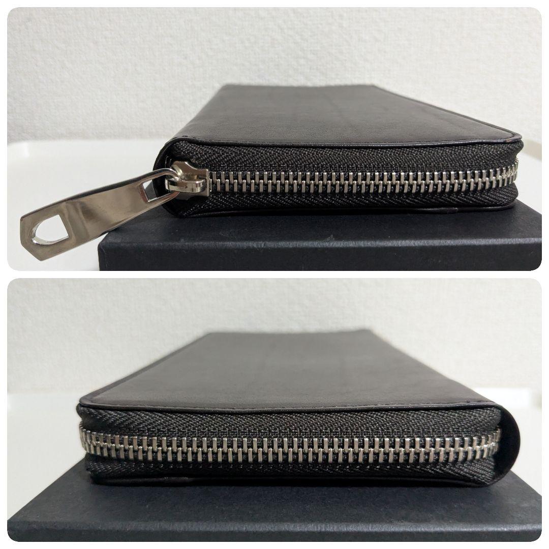 美品★ブラックレーベルクレストブリッジ チェック ラウンドジップ 長財布