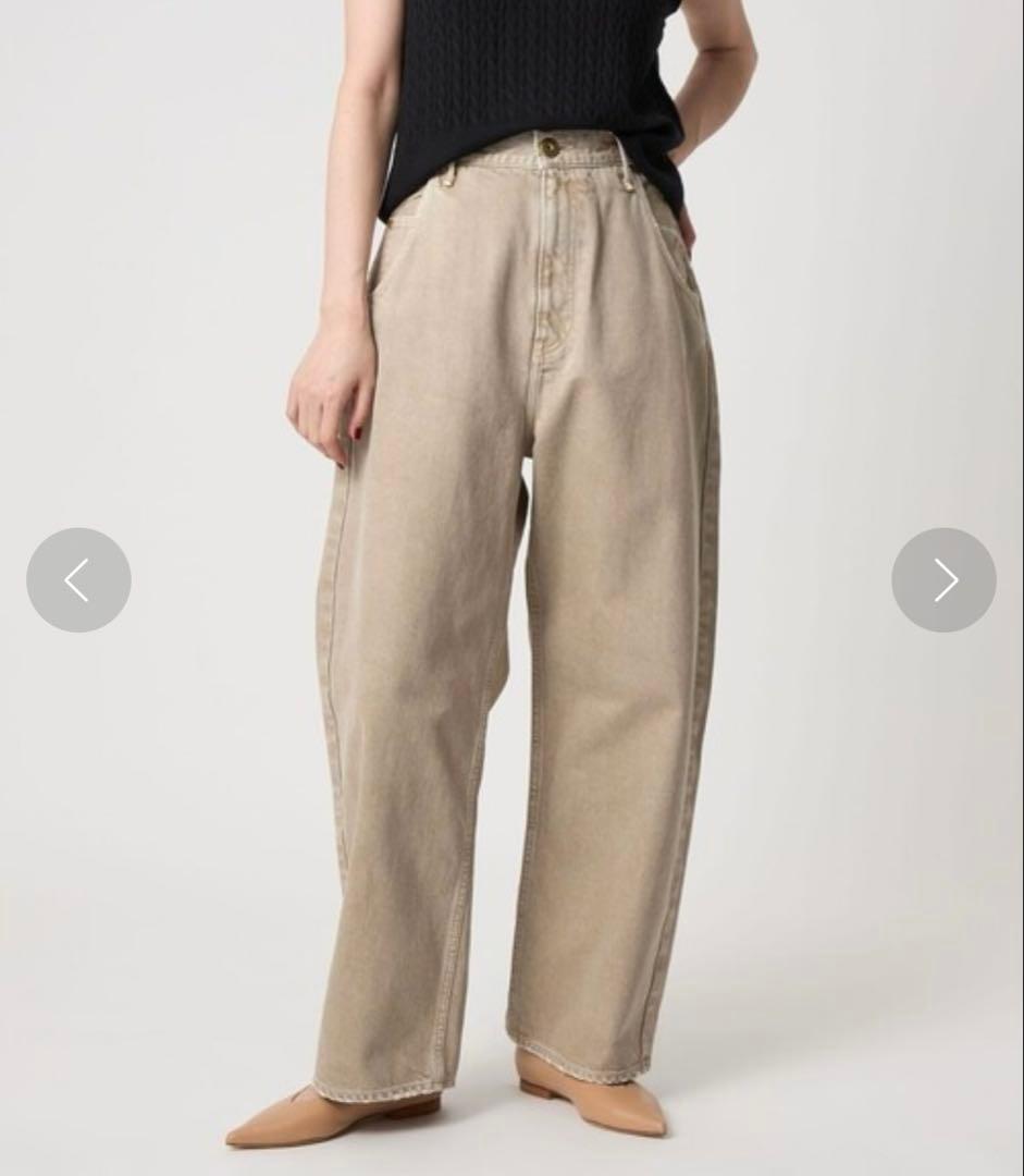 【別注】＜upper hights for conte＞ベージュ デニムパンツ