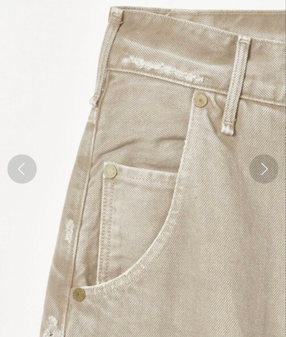 【別注】＜upper hights for conte＞ベージュ デニムパンツ
