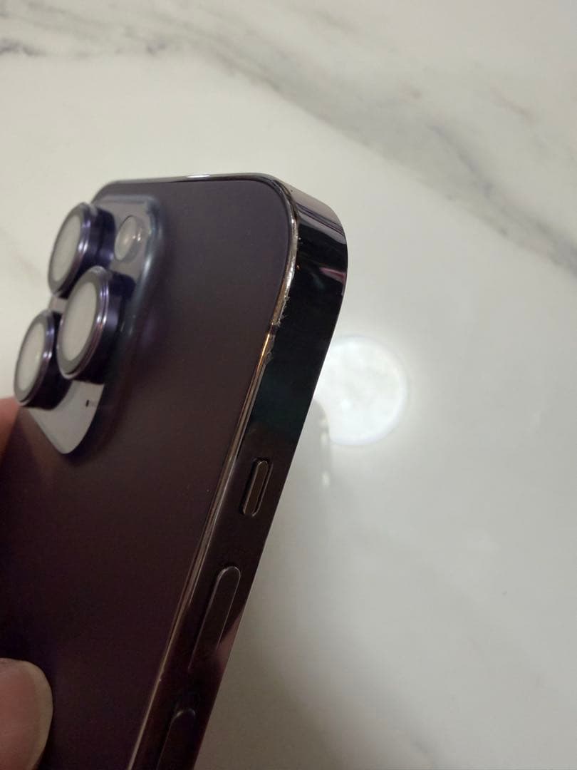 iPhone 14 Pro SIMフリー紫本体+箱シンガポール版カメラ音無し