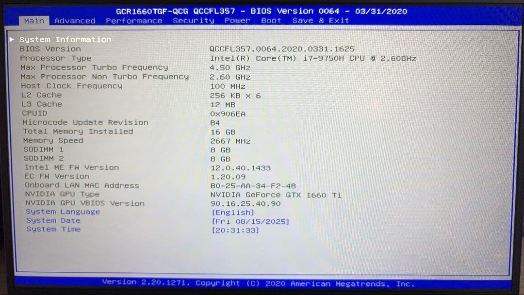 限定値下2.5TB SSDゲーミングノート i7 GTX1660Ti 144Hz