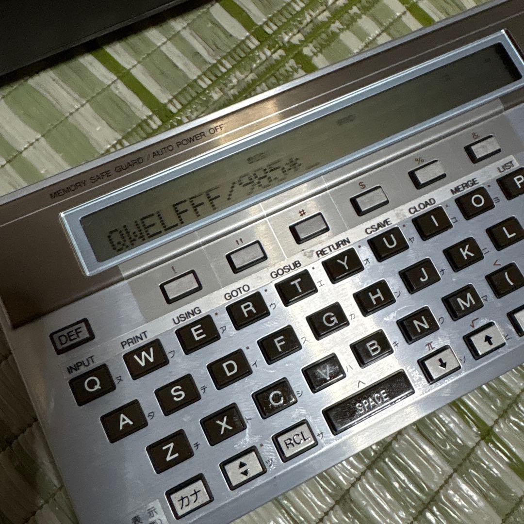 SHARP PC-1501 CE-150 ポケットコンピュータ　昭和　レトロ