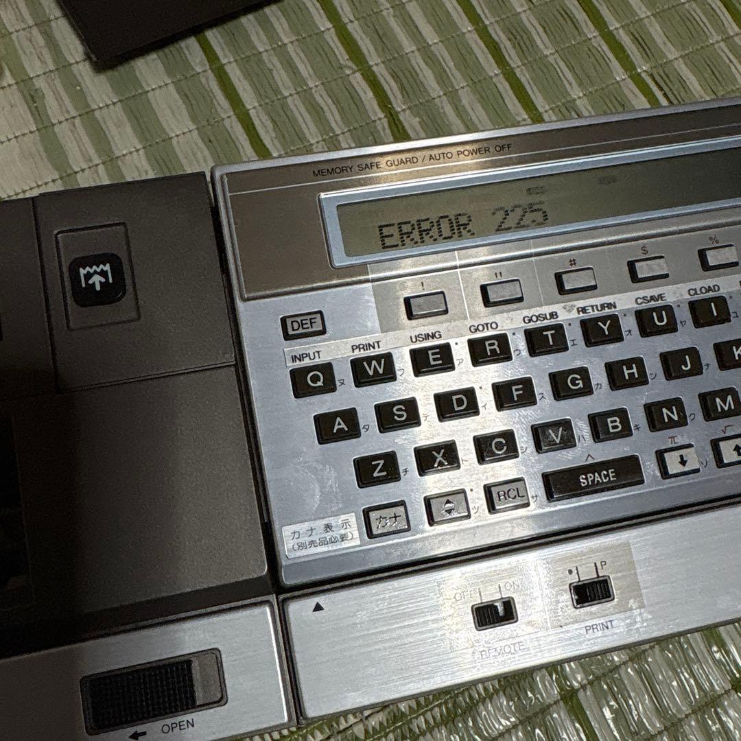 SHARP PC-1501 CE-150 ポケットコンピュータ　昭和　レトロ