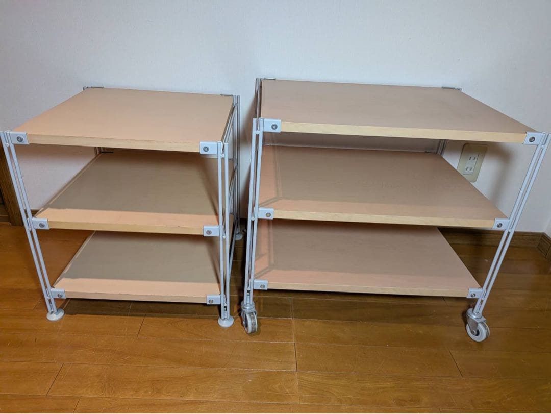 ■送料込■無印 スチールユニットシェルフ 2セット 棚 収納 ラックMUJI