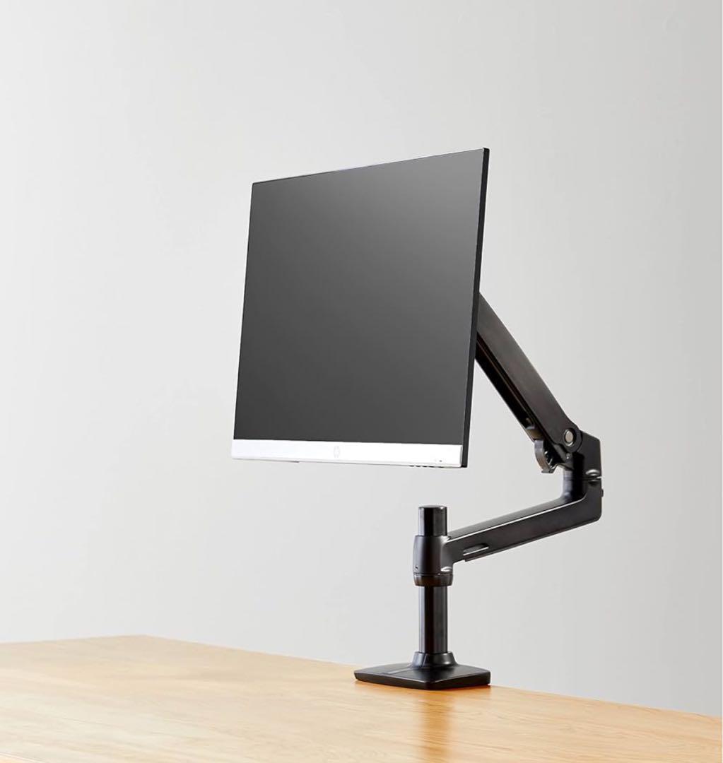 【美品】Amazonベーシック モニターアーム シングルディスプレイタイプ ブ