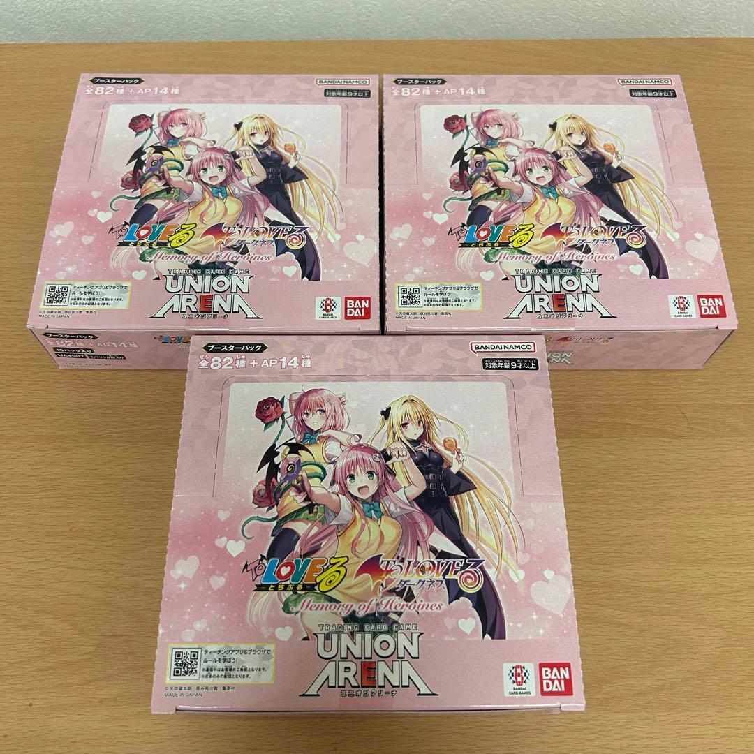 新品未開封 ユニオンアリーナ ToLOVEる 3box