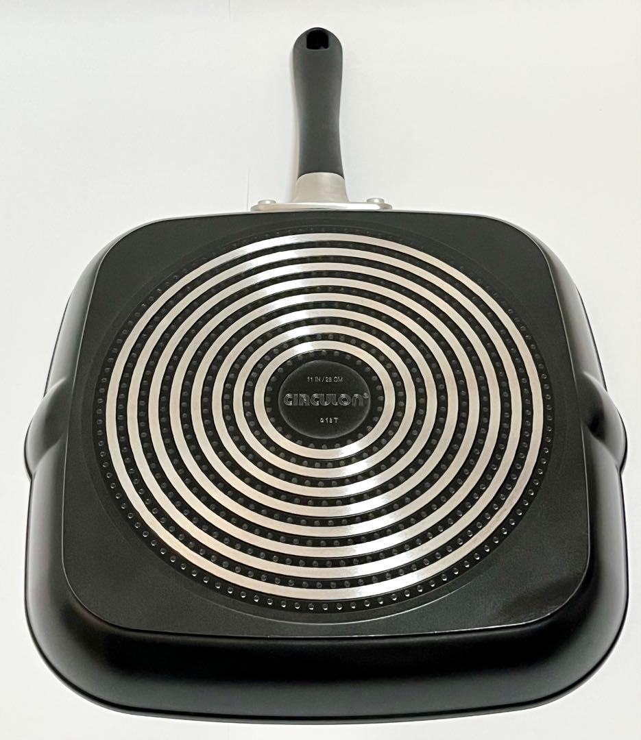 未使用品 マイヤー サーキュロン ウルティマム グリルパン28㎝ グリルプレス付