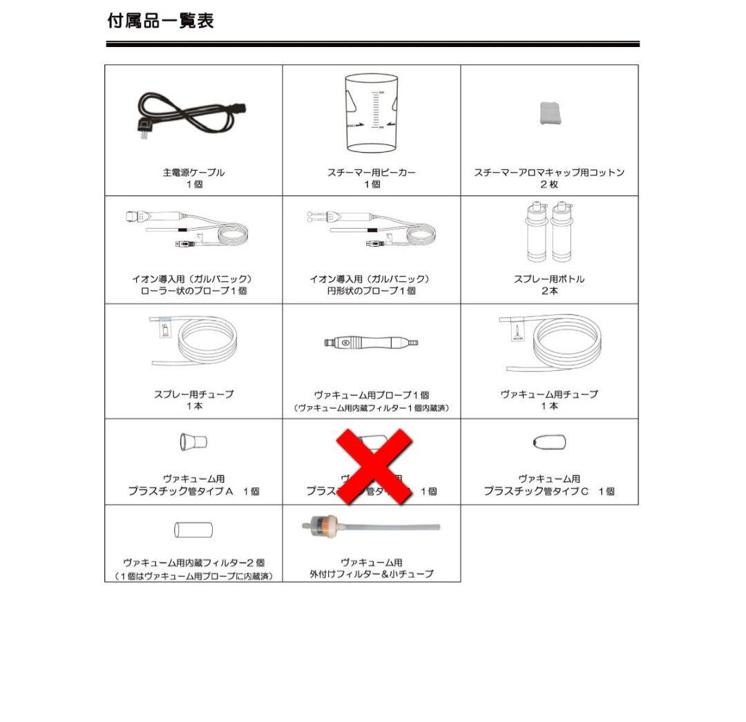 ソニアネオ4機能複合美顔機NEO408 カラーホワイト　業務用　スチーマー