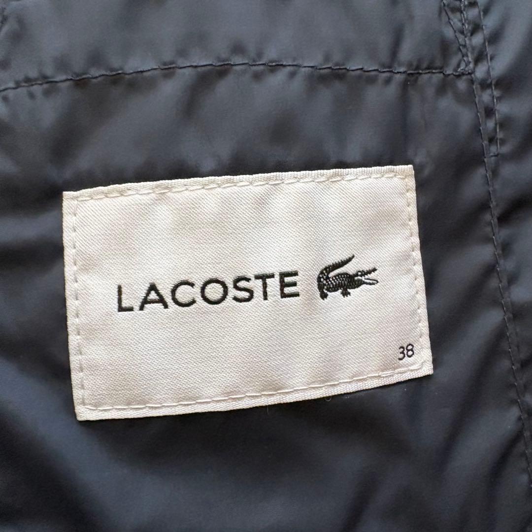 LACOSTE ラコステ ダウン80% レディース38 ネイビー 短丈