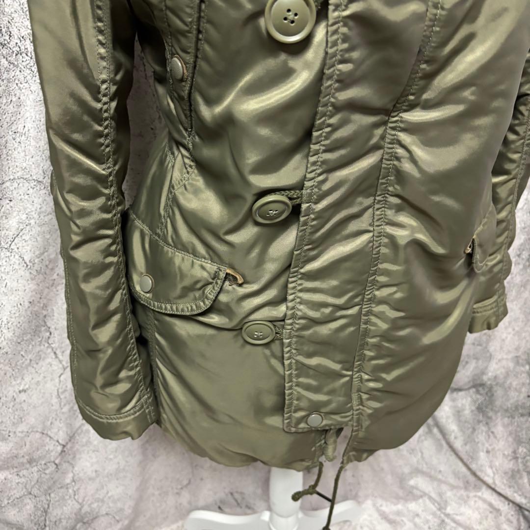 y2k 00s goa ゴア　ミリタリージャケット リアルファー　ネオグランジ