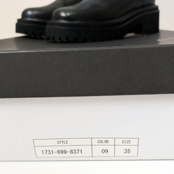 ユナイテッドアローズ UNITED ARROWS ロング 35 ブーツ ブラック