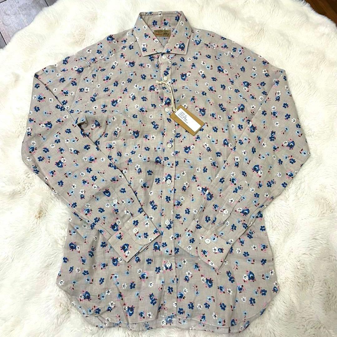 【新品】BARBA dandy life バルバ デニムシャツ セミワイドカラー