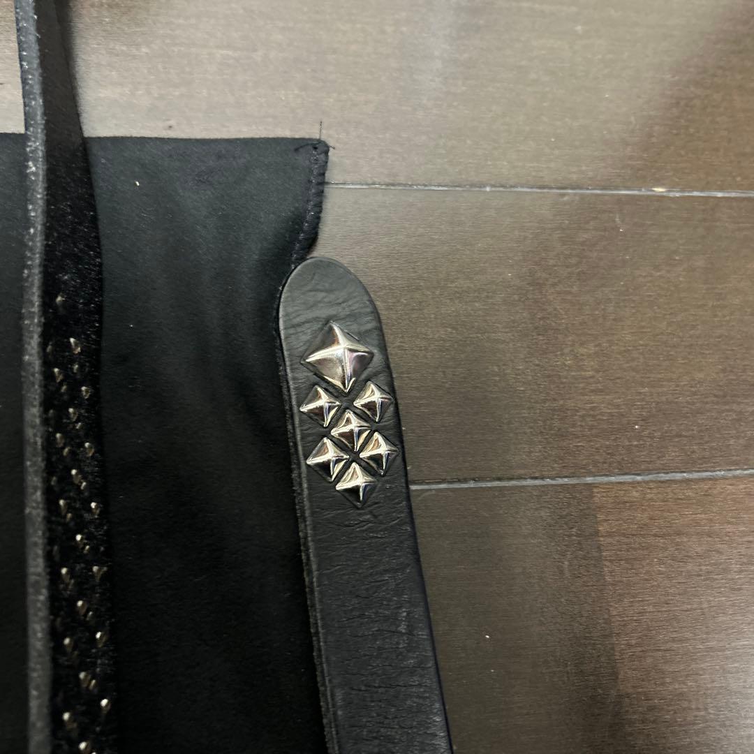 CALEE スタッズ付きナローベルトM