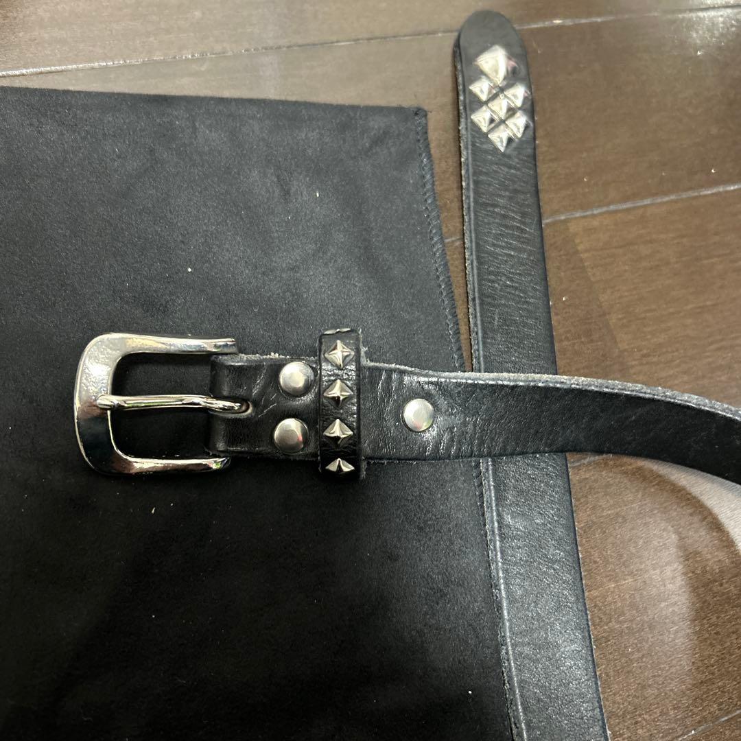 CALEE スタッズ付きナローベルトM