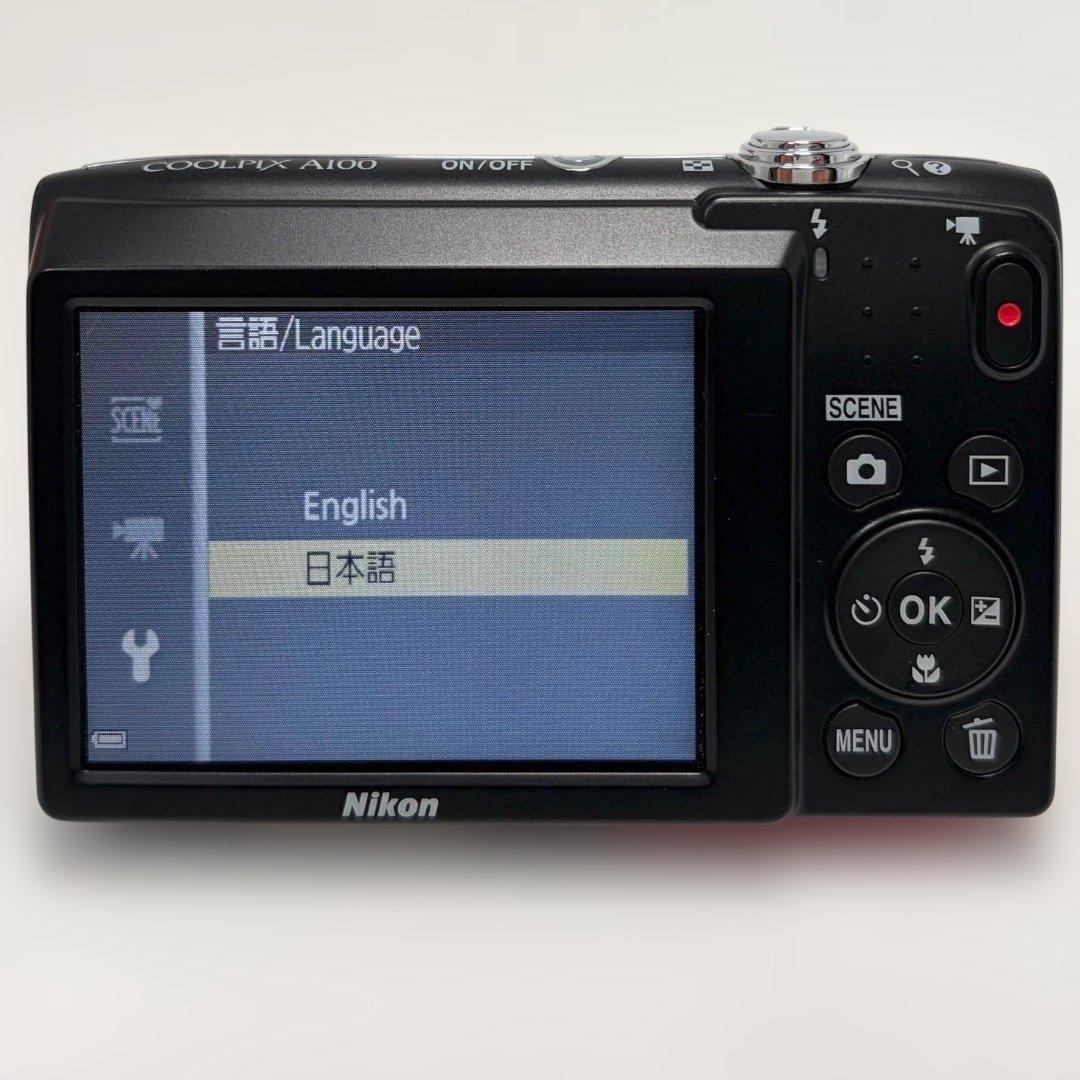 極上美品✨Nikon COOLPIX A100 レッド 動作確認済 未使用級✨