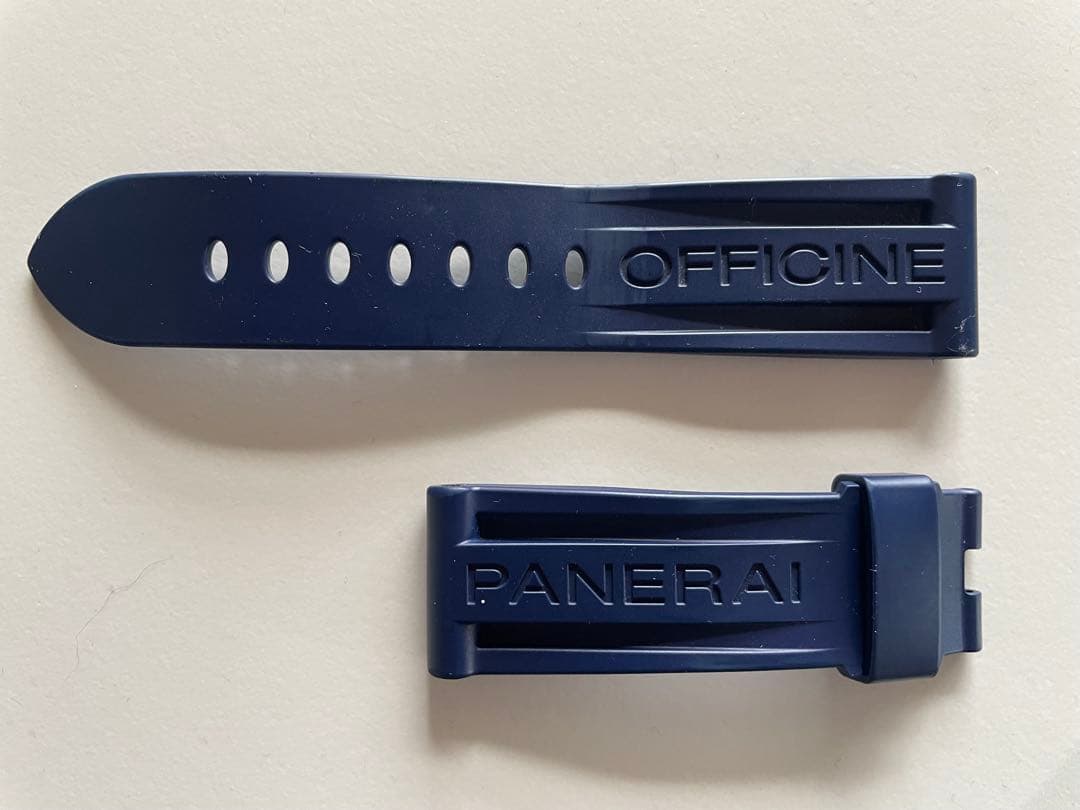 【RYO】PANERAI OFFICINE ネイビー ラバーベルト