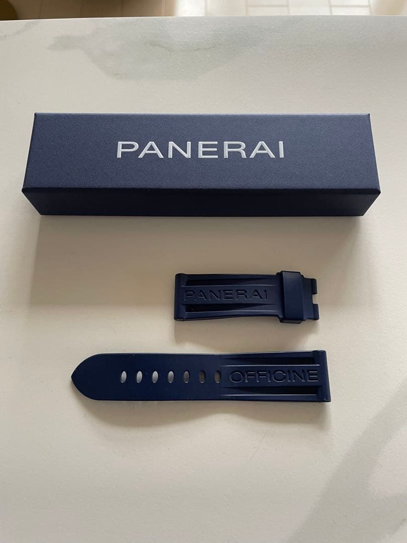 【RYO】PANERAI OFFICINE ネイビー ラバーベルト