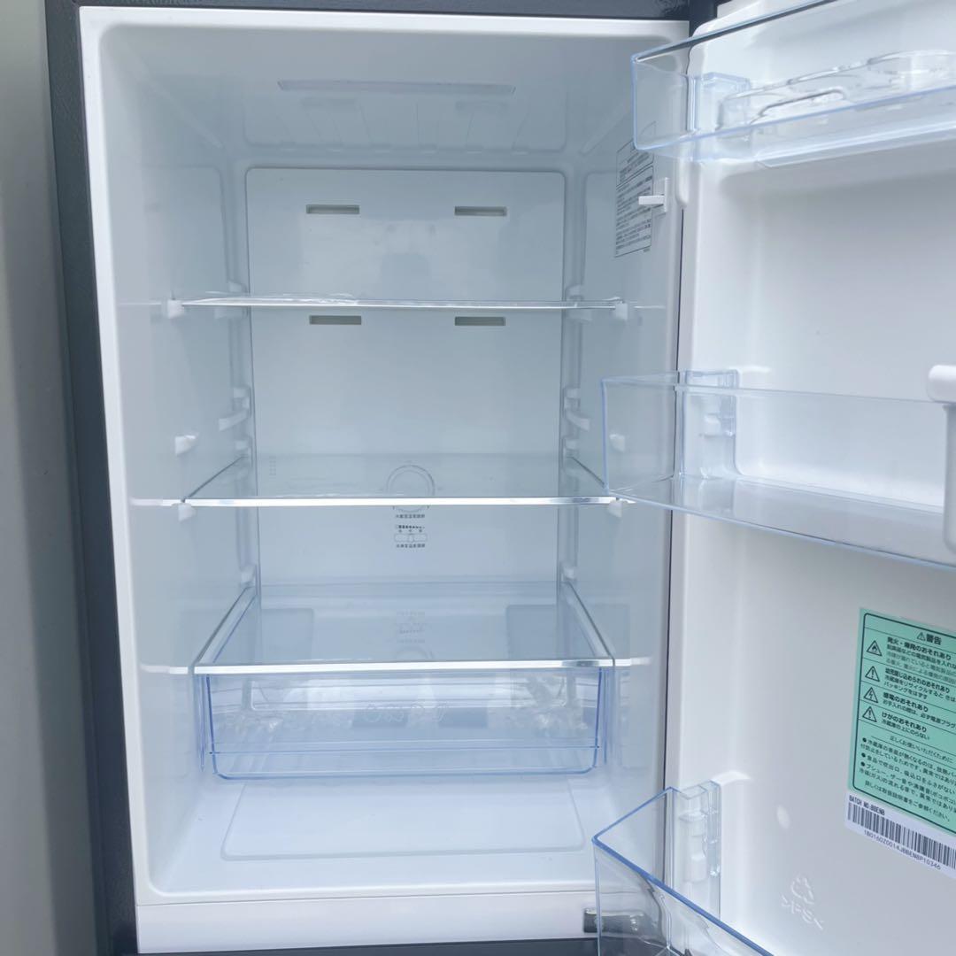 取付無料！高性能おしゃれインテリアブラックミラーデザイン大きめ冷蔵庫！洗濯機