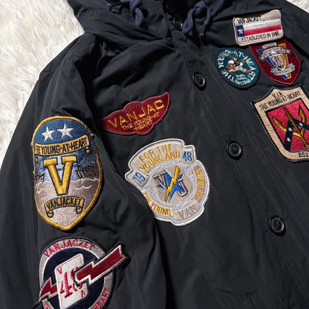希少モデル■VAN JACKET モッズコート　トップガン　ワッペン