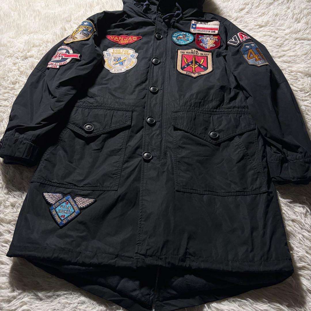 希少モデル■VAN JACKET モッズコート　トップガン　ワッペン