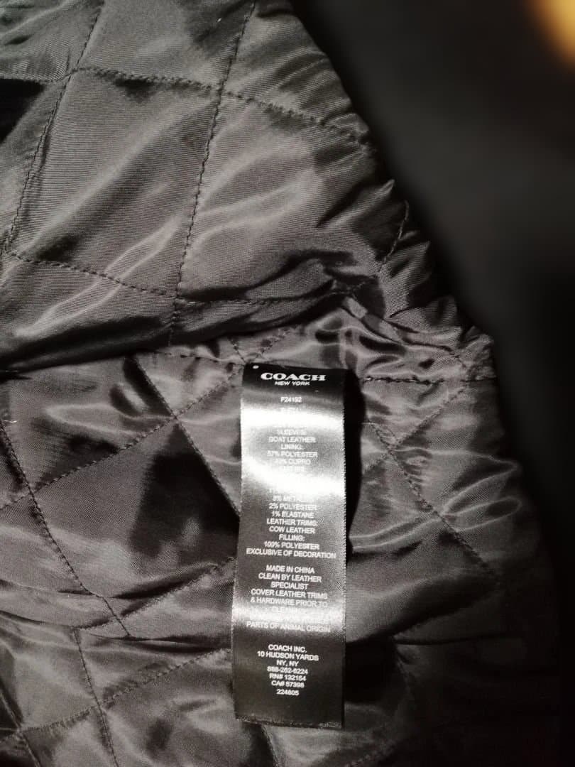 COACH ネイビー スタジャン サイズS