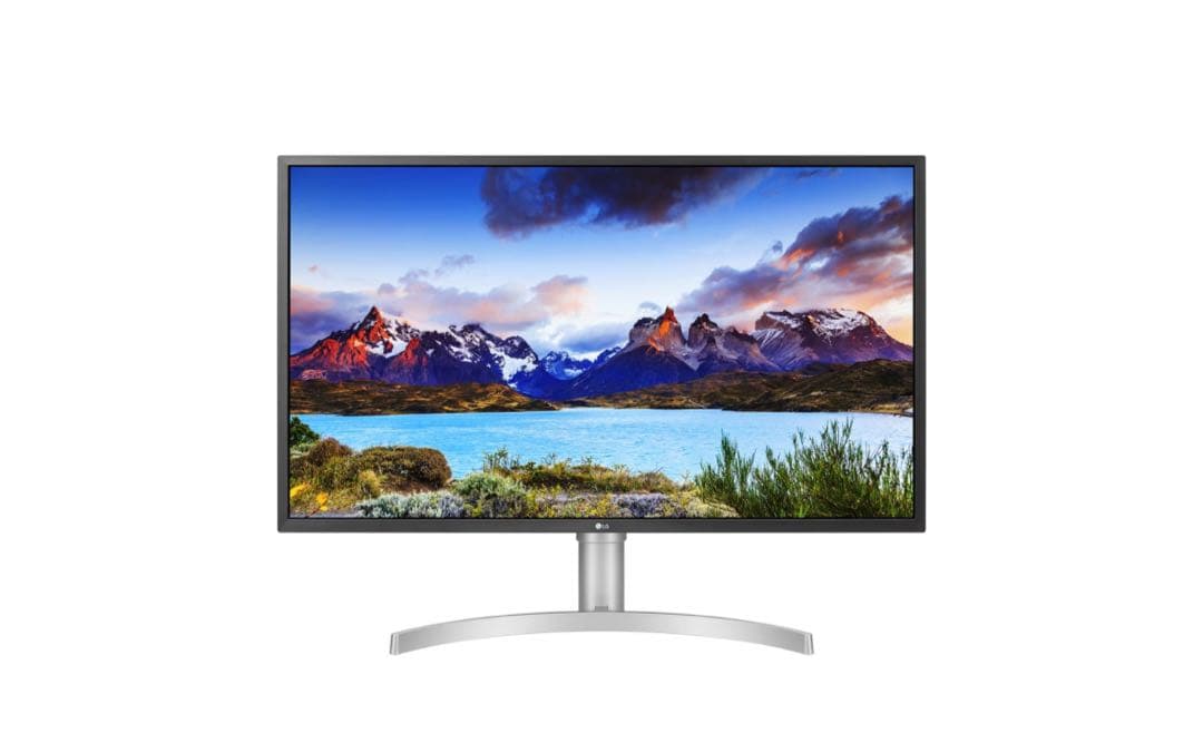 たけポンさん専用-LG モニター　31.5インチ　ホワイト/シルバー