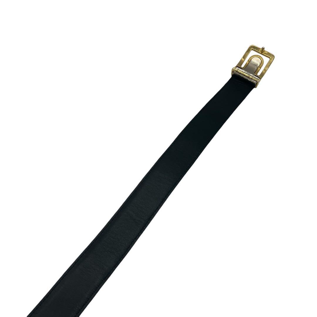 ⭐️美品⭐️ シャネル ココマーク ロゴ リザード ベルト ブラック