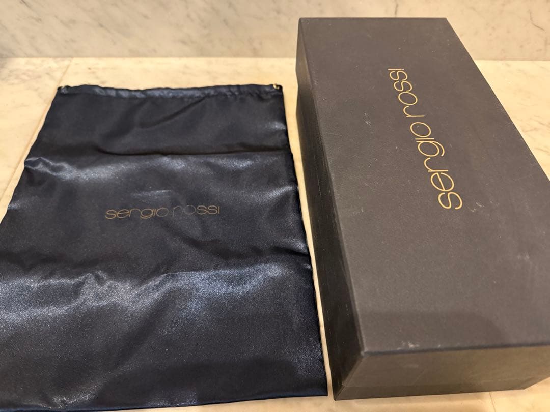 sergio rossi デニムブルー サンダル　38.5