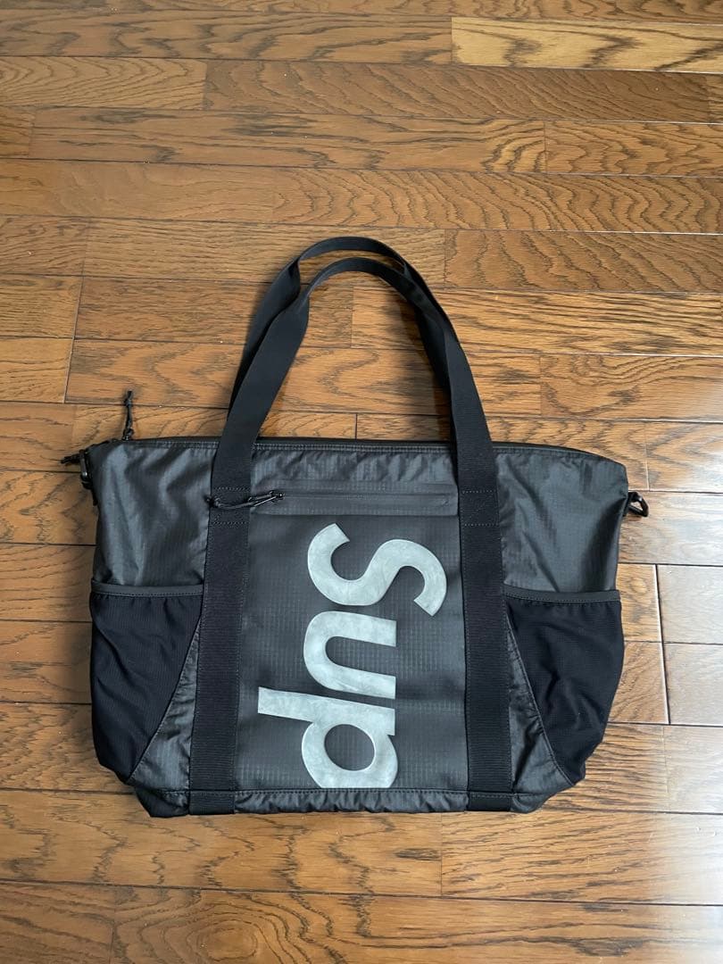 Supreme ブラック トートバッグ