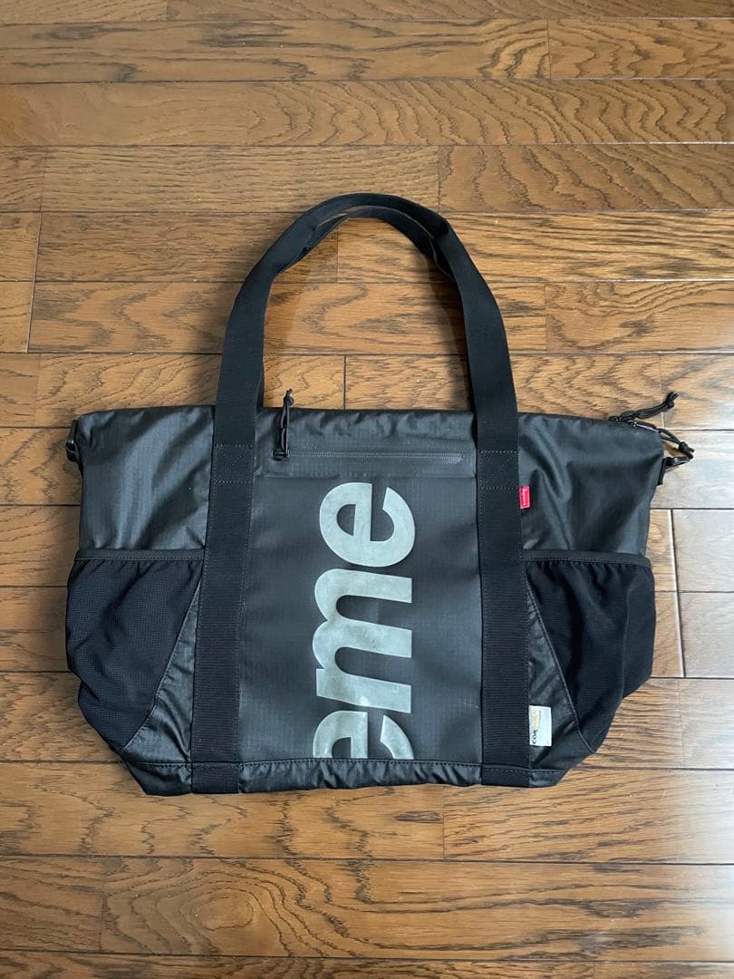 Supreme ブラック トートバッグ