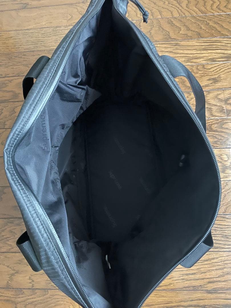 Supreme ブラック トートバッグ